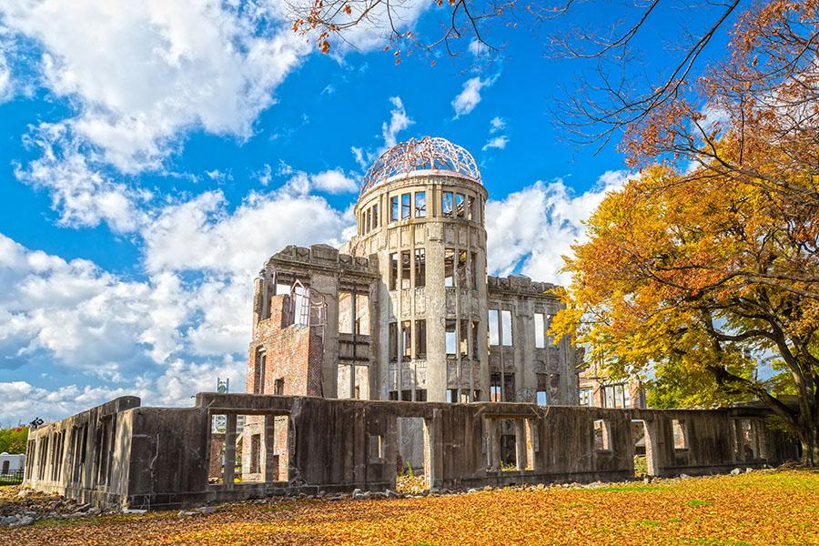 You can’t help but reflect on the horrors of nuclear attack in Hiroshima