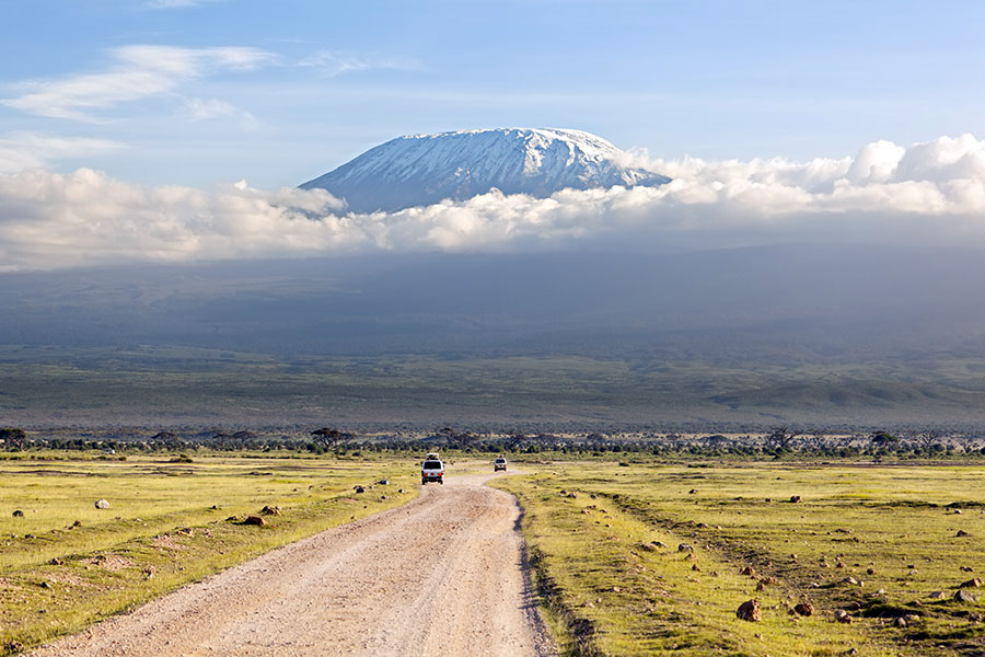 Hike through the National Park to mighty Mount Kilimanjaro