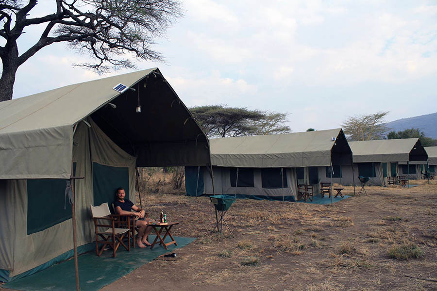 Luxury tented accommodation gets you close to the African wildlife