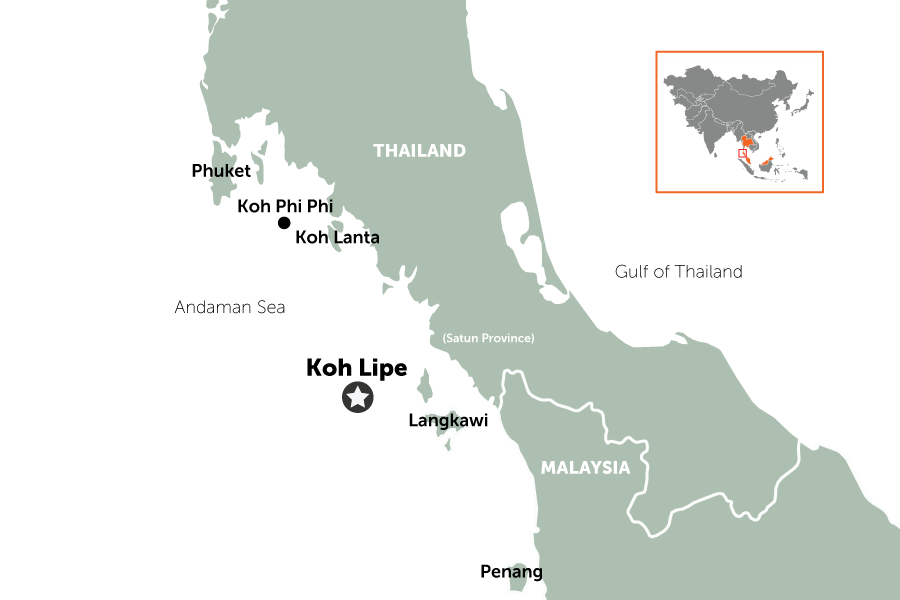Getting to Koh Lipe by boat | map