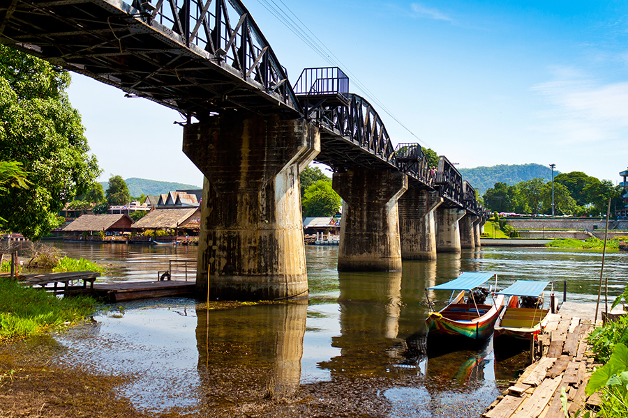Bridge Over the River Kwai, Kanchanaburi,Thailand