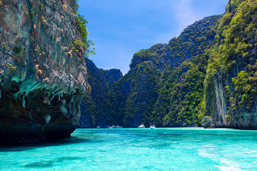 Phi Phi is renowned for it's azure waters