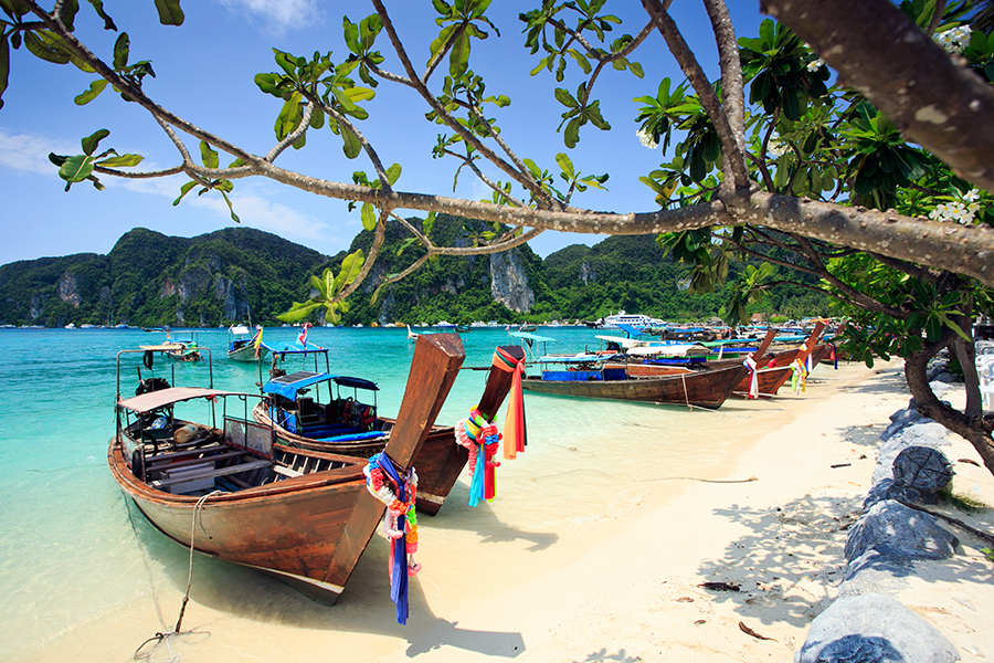 Enjoy the stunning beaches of Koh Phi Phi