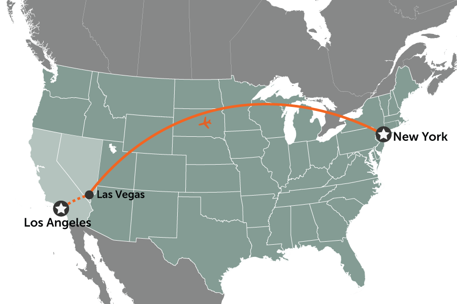 USA Campervan Adventure | map