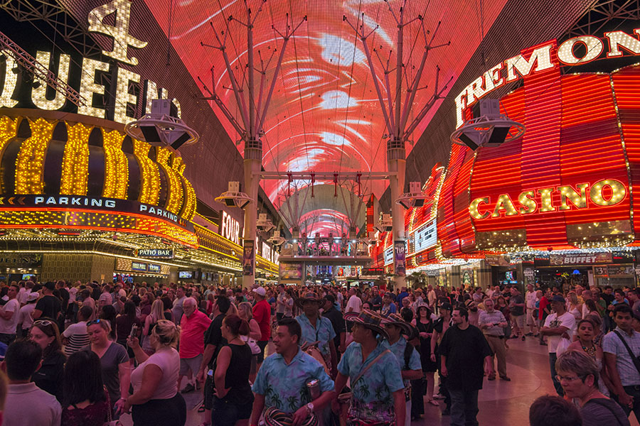 Head to Fremont Street for a taste of Old Vegas