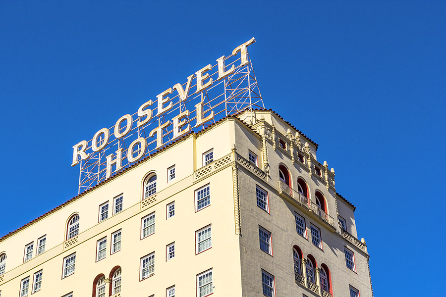 George stayed in the iconic Roosevelt Hotel