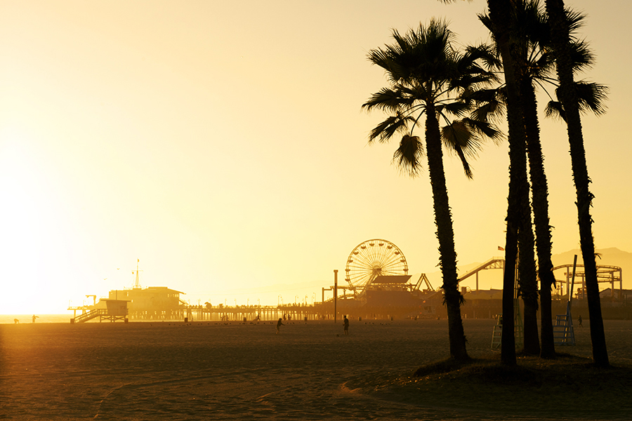 Head to the historic Santa Monica pier Head to the historic Santa Monica pier