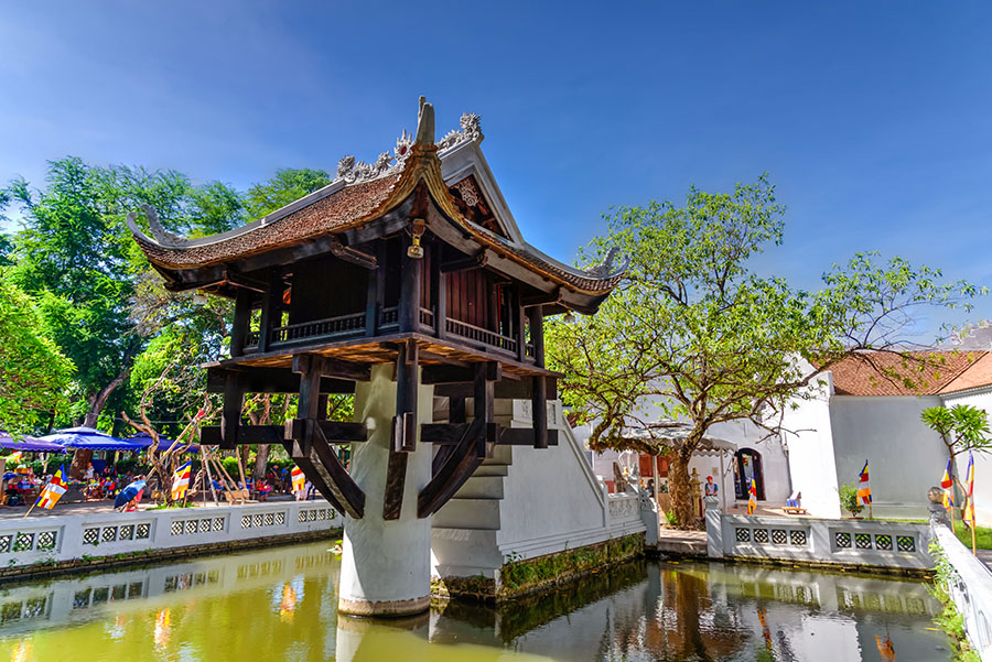 Explore Hanoi's historic One Pillar Pagoda